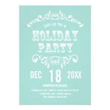 Vintage Theatre Bill Holiday Party Invite