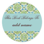 Vintage  "this book belongs to" sticker