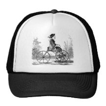 Vintage Three Wheel Bicycle Trike Mesh Hat