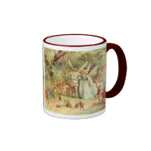 Vintage Thumbelina and Prince Wedding in Forest Mugs