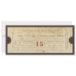 Vintage Ticket Invitation