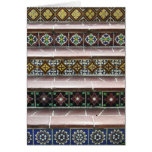 Vintage Tile Stairs Greeting Cards