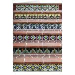 Vintage Tile Stairs Greeting Cards