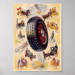 Vintage Tire Ad - Dunlp Tires Posters