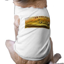 Vintage Tobacco Ad "On The Fly" 1867 Dog Tee Shirt