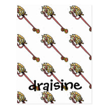 Vintage Toy Hobby Horse - Draisine Card Postcard