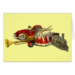 Vintage Toys Nostalgia Design Greeting Card