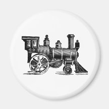 Vintage Train Fridge Magnet