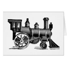 Vintage Train Greeting Cards