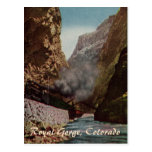 Vintage Train in Royal Gorge Postcard