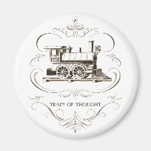 Vintage Train of Thought Fridge Magnets