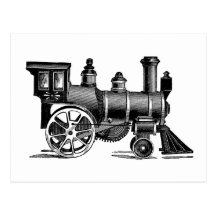 Vintage Train Postcard