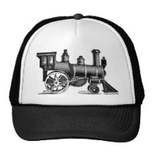 Vintage Train Trucker Hats