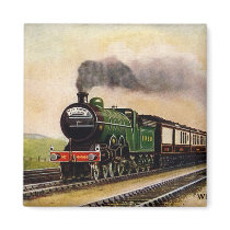Vintage-Train-West Riding Pullman Magnet