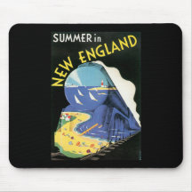 Vintage Travel Ad Mousepad