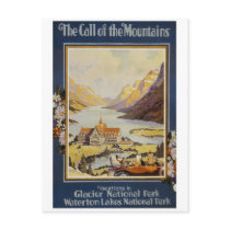 Vintage Travel - Glacier National Park Postcards