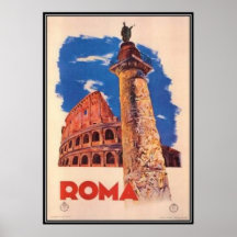 Vintage travel Italy, Rome - Print