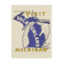 Vintage Travel - Michigan Vacationland Post Card