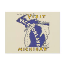 Vintage Travel - Michigan Vacationland Postcards