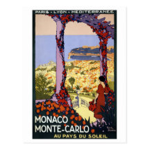 Vintage Travel - Monaco Monte-Carlo Postcard