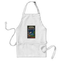 Vintage Travel Poster Ad Retro Prints Apron