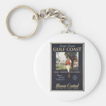 Vintage Travel Poster Ad Retro Prints Keychain