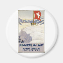 Vintage Travel Poster Ad Retro Prints Refrigerator Magnets