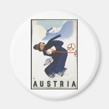 Vintage Travel Poster Ad Retro Prints Magnet