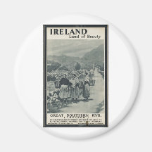 Vintage Travel Poster Ad Retro Prints Magnets