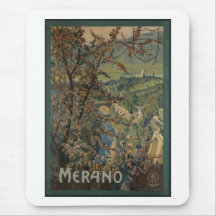 Vintage Travel Poster Ad Retro Prints Mouse Pads