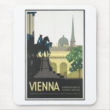 Vintage Travel Poster Ad Retro Prints Mousepad