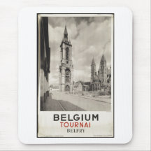 Vintage Travel Poster Ad Retro Prints Mousepads