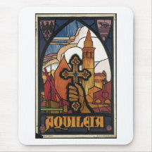 Vintage Travel Poster Ad Retro Prints Mousepads