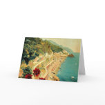 Vintage Travel Poster, Amalfi, Italy Card