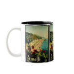Vintage Travel Poster, Amalfi, Italy Coffee Mugs