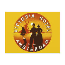 Vintage Travel Poster, Amsterdam, Holland Post Card