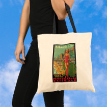 Vintage Travel Poster; Atlantic City Tote Bags