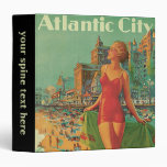 Vintage Travel Poster; Atlantic City, Beach Blonde Binders