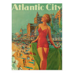 Vintage Travel Poster; Atlantic City, Beach Blonde Post Cards