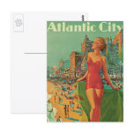 Vintage Travel Poster; Atlantic City postcards