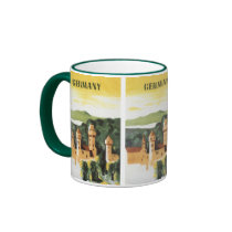Vintage Travel Poster, Bavaria, Germany Coffee Mug