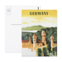 Vintage Travel Poster, Bavaria, Germany Postcards