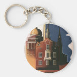 Vintage Travel Poster, Boston, Massachusetts Key Chain