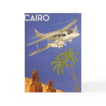 Vintage Travel Poster, Cairo, Egypt, Africa Greeting Card