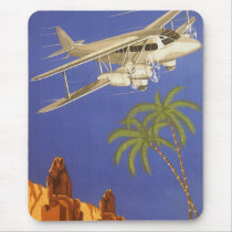 Vintage Travel Poster, Cairo, Egypt, Africa Mousepads