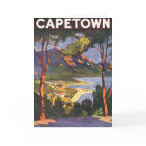 Vintage Travel Poster, Cape Town, Africa Greeting Cards