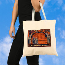 Vintage Travel Poster, Casablanca, Morocco, Africa Tote Bags