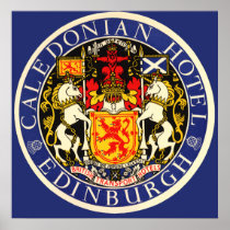 Vintage Travel Poster, Edinburgh, Scotland