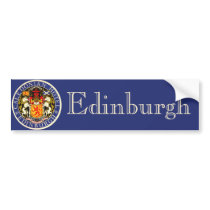 Vintage Travel Poster, Edinburgh, Scotland Bumper Stickers