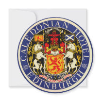 Vintage Travel Poster, Edinburgh, Scotland Custom Announcements